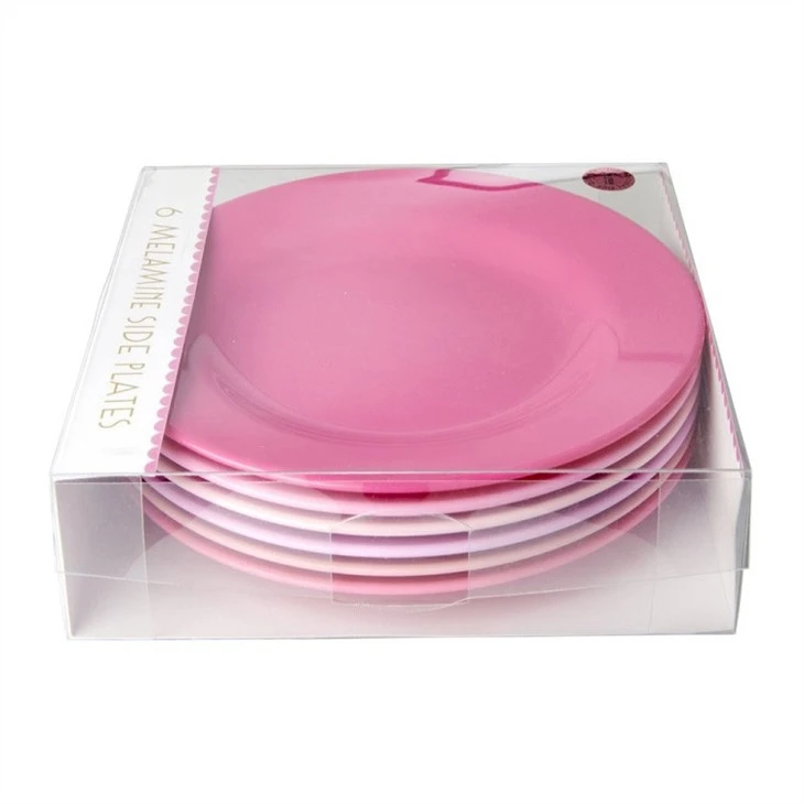 pink melamine plates 2