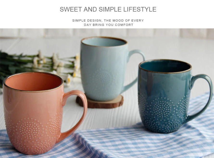 blue ceramic coffee mug----1